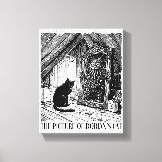 Das Bild von Dorians Katze Leinwanddruck (Vorderseite)