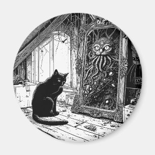 Das Bild von Dorians Katzenrunde Magnet