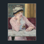 Das Bild von Manet Impressionist Painting Postkarte<br><div class="desc">Impressionistisches Gemälde von Édouard Manet - Klassische Meisterwerke - Édouard Manets beeindruckende Malserie - The Plum</div>