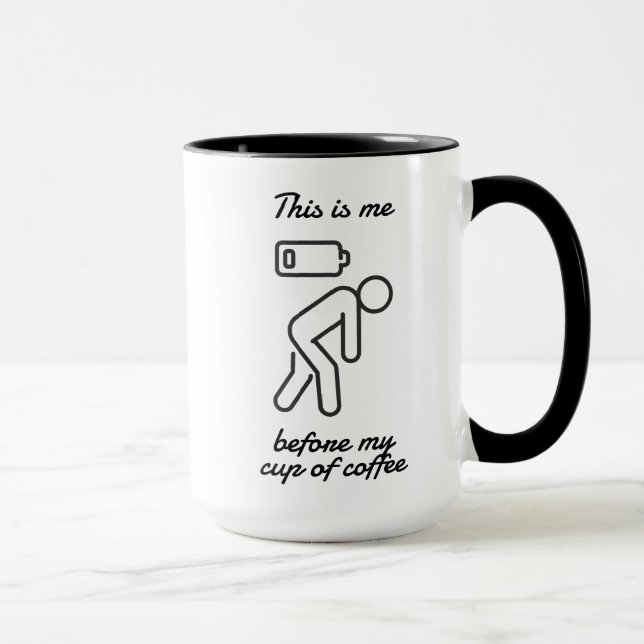 Das bin ich vor meinem Kaffee Tasse (Rechts)