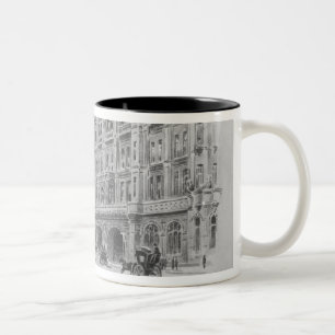 Das binnenländische Hotel, Manchester, c.1910 Zweifarbige Tasse