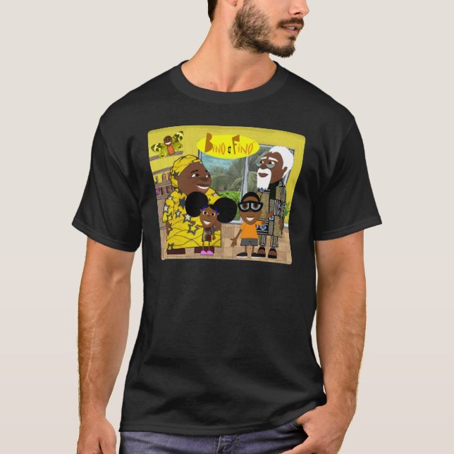 Das bino und die Fino Familie T-Shirt (Vorderseite)