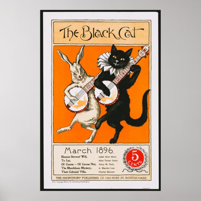 Das Black Cat Vintage Poster (Vorne)