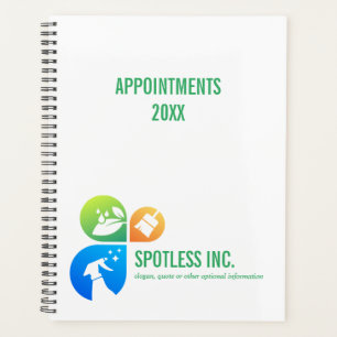 Das Black Modern Clearing-Logo Planer