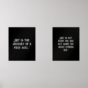 Das Black Wihite Poster inspiriert Zitate Bilderwand Sets