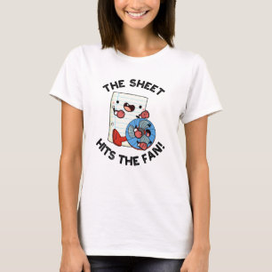 Das Blatt trifft auf den Fan Funny Phrase Puff T-Shirt