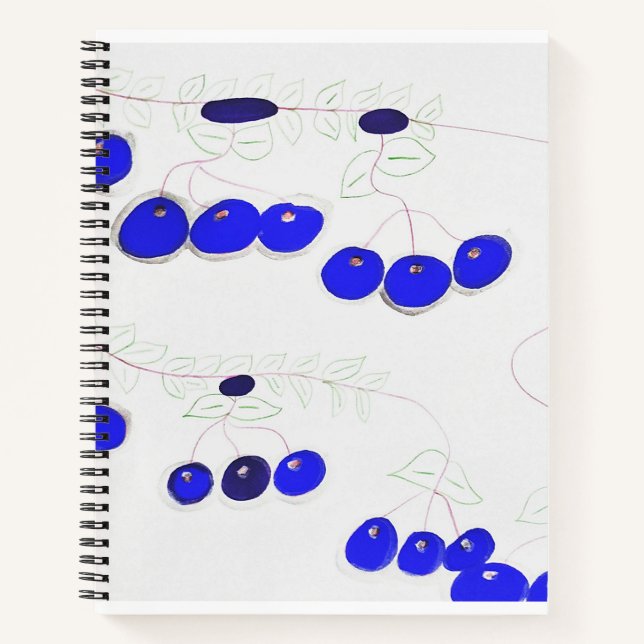 Das Blaubeerheft Notizbuch (Vorderseite)