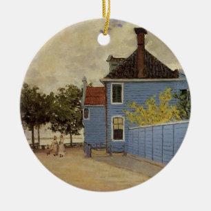 Das blaue Haus in Zaandam durch Claude Monet Keramikornament