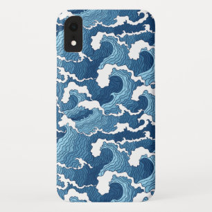 Das Blaue Muster der großen Welle Case-Mate iPhone Hülle