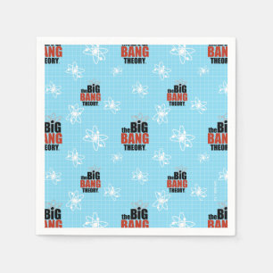 Das blaue Muster der Urknall-Theorie Serviette
