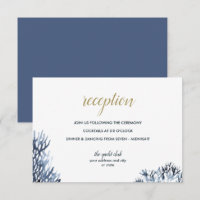 Das blaue Riff | Empfang von Nautical Wedding
