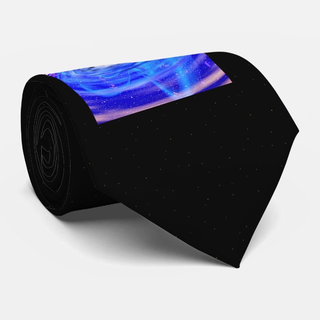 Das blaue Schwarze Loch der NASA Krawatte (Gerollt)