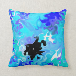 Das Blaue Vergessen:Moderne Kunst Kissen