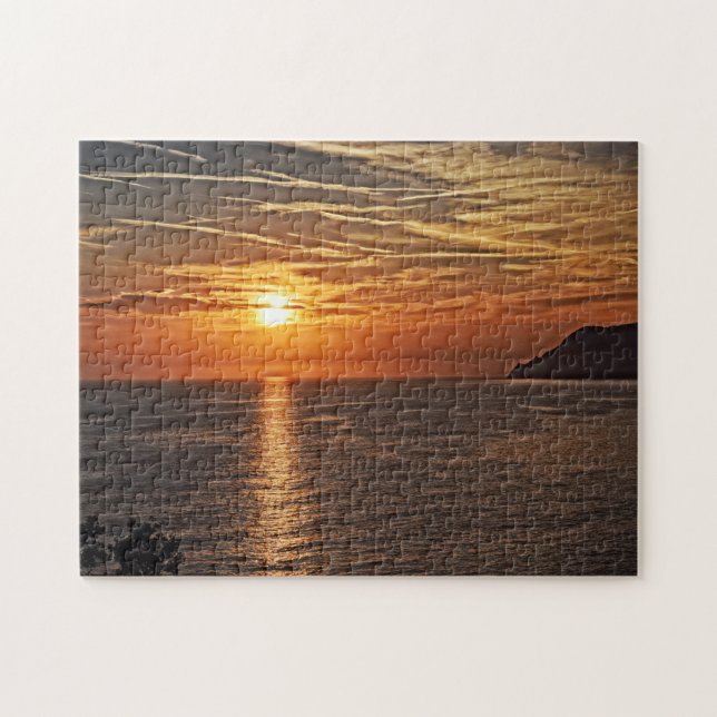 Das Blaze des Sonnenuntergangs - 11x14 - 252 Stk. (Horizontal)