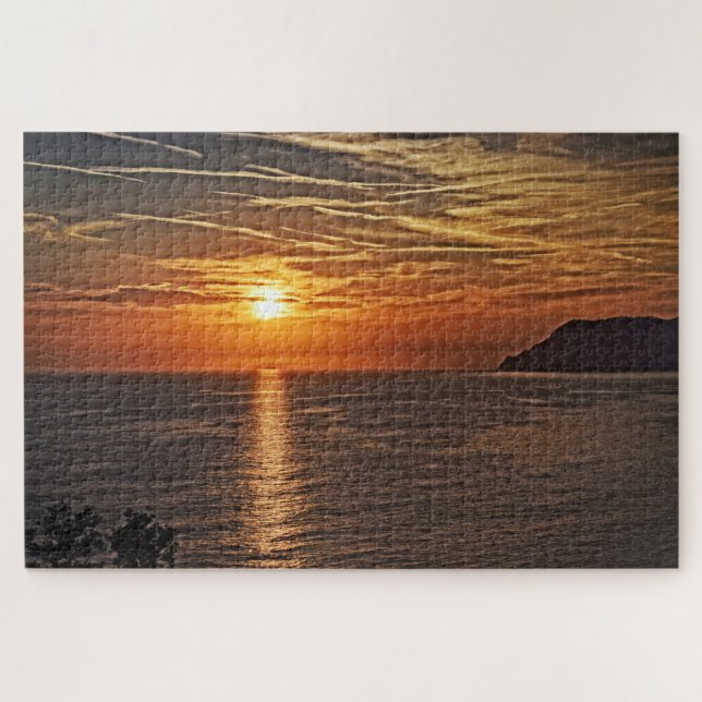 Das Blaze des Sonnenuntergangs - 20x30 - 1014 Stk. (Horizontal)