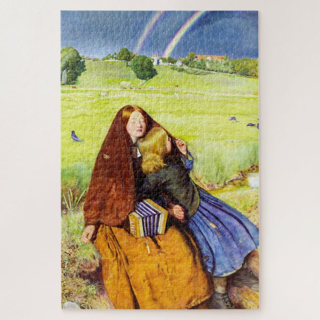 Das blinde Mädchen von John Everett Millais (Vertikal)