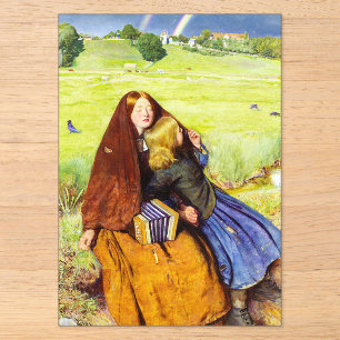 Das blinde Mädchen von John Everett Millais Acryleinladungen
