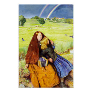 Das blinde Mädchen von John Everett Millais Poster