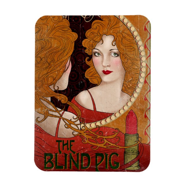 DAS BLINDE PIG™-Vintage Artwork Magnet (Vertikal)
