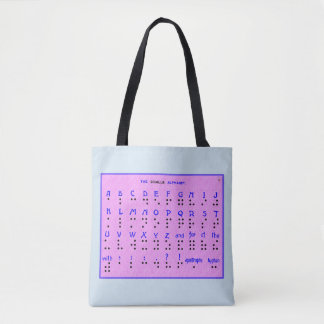 Das Blindenschrift-Alphabet Tasche