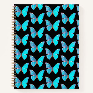 Das Blue Butterfly Hardcover Spiral Notebook Notizbuch