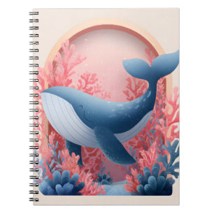 Das Blue Whale Coral Garden Notebook Notizblock