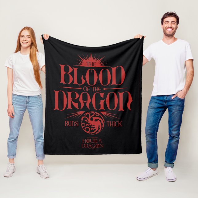 Das Blut des Drachen spielt dick Fleecedecke (Beispiel)