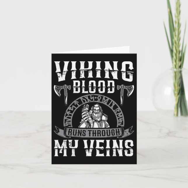 Das Blut zu viktieren fließt durch meine Venen und Karte (Vorderseite)