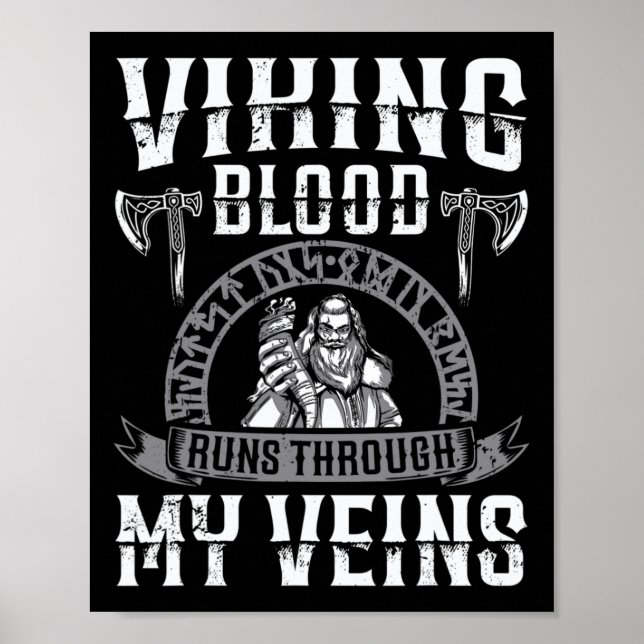 Das Blut zu viktieren fließt durch meine Venen und Poster (Vorne)