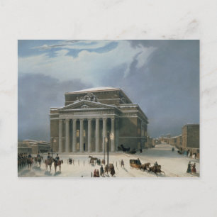 Das Bolschoi-Theater in Moskau Postkarte