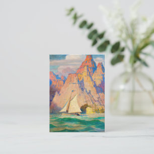 Das Bonadventure von Newell Convers Wyeth Mitteilungskarte