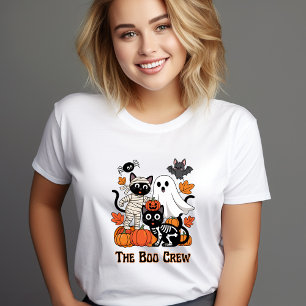 Das Boo Crew Halloween-Shirt – Lustiges Schwarz, O Tri-Blend Shirt
