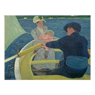 Das Bootfahrt-Party, 1893-94 (Öl auf Leinwand) Poster