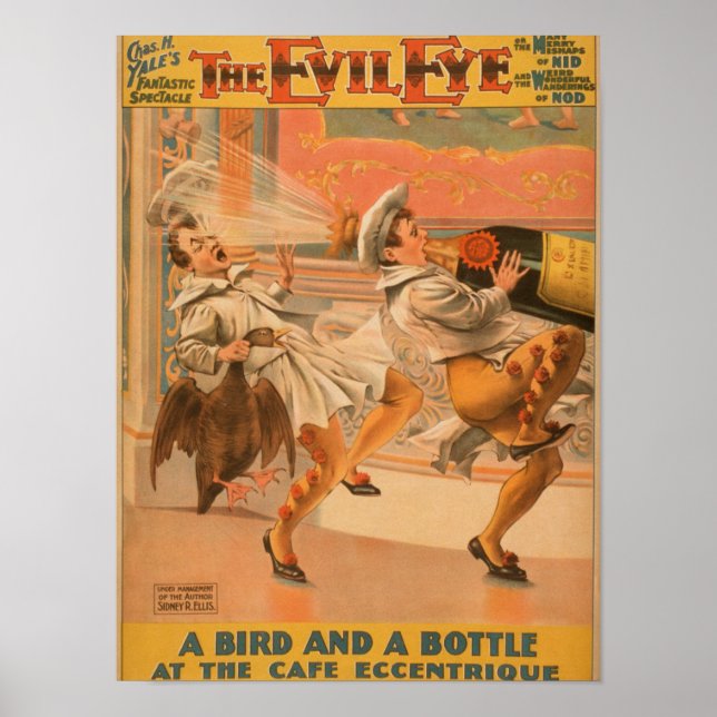 Das böse Auge "A Bird & a Bottle" Theater Poster (Vorne)