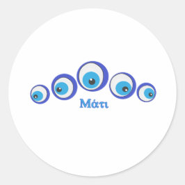 Das böse Auge Runder Aufkleber