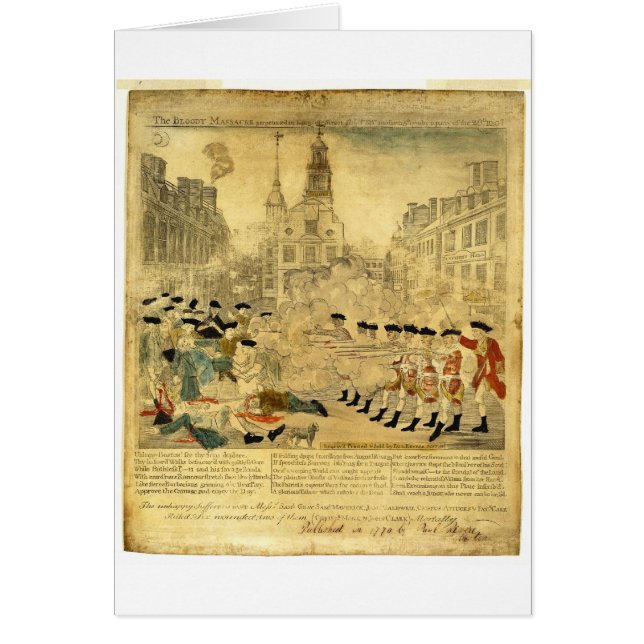 Das Boston-Massaker durch Paul Revere (Vorne)