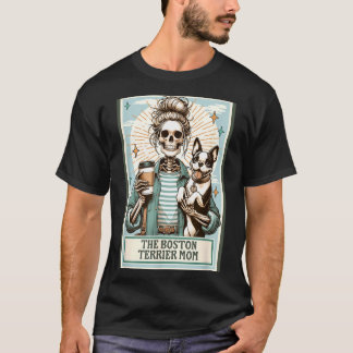 Das Boston-Terrier-Mutter-Skelett-Geschenk Soky-Sa T-Shirt