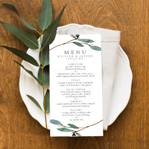 Das Botanische Bliss Wedding Collection Menü