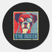 Das Boxer Obama Poster Vintager Tier-Hunde-Liebe