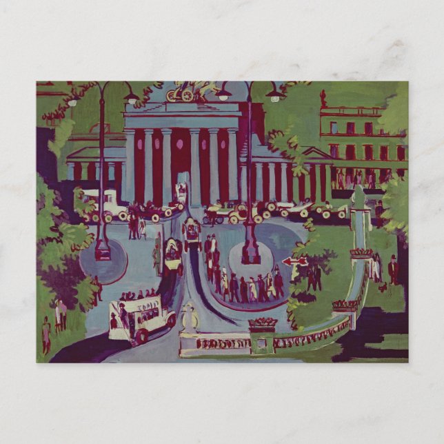 Das Brandenburger Tor, Berlin, 1929 Postkarte (Vorderseite)