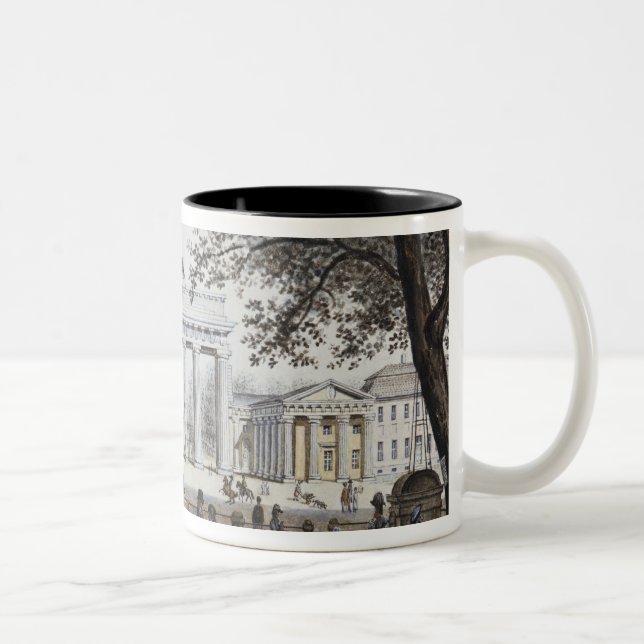 Das Brandenburger Tor, Berlin Zweifarbige Tasse (Rechts)