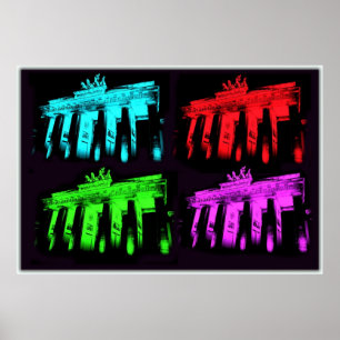Das Brandenburger Tor-Collage Poster