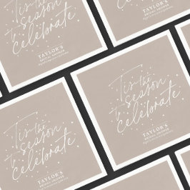 Das Brautparty der Saison Taupe Serviette