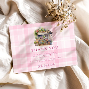 Das Brautparty des Marktes Dankeskarte