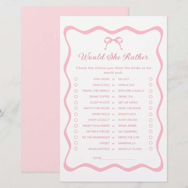 Das Brautparty zu binden, würde sie eher spielen (Vorne/Hinten)