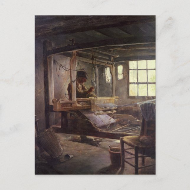 Das Breton Weaver, 1888 Postkarte (Vorderseite)