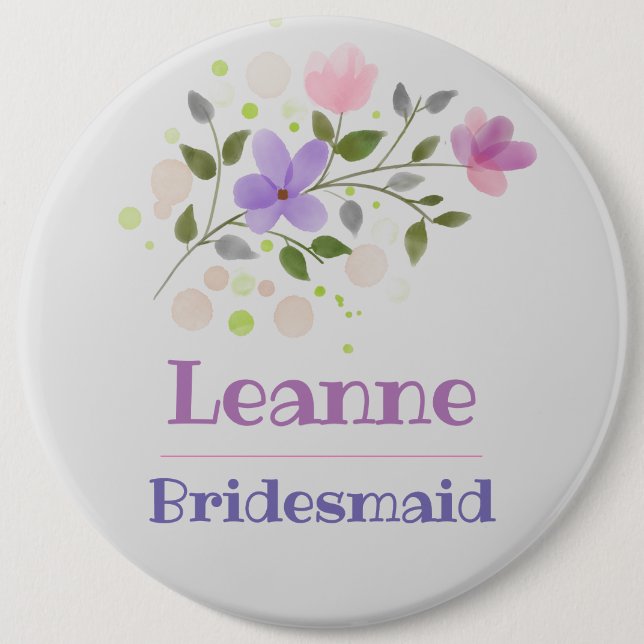 Das Bridesmaid Button-Abzeichen Button (Vorderseite)