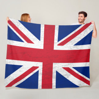 Das britische Flaggenblanket - Ein Tapisserie brit Fleecedecke