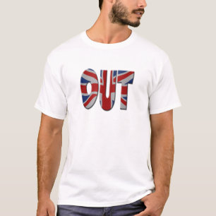Das britische In/Out-EU-Referendum. Out mit Union T-Shirt