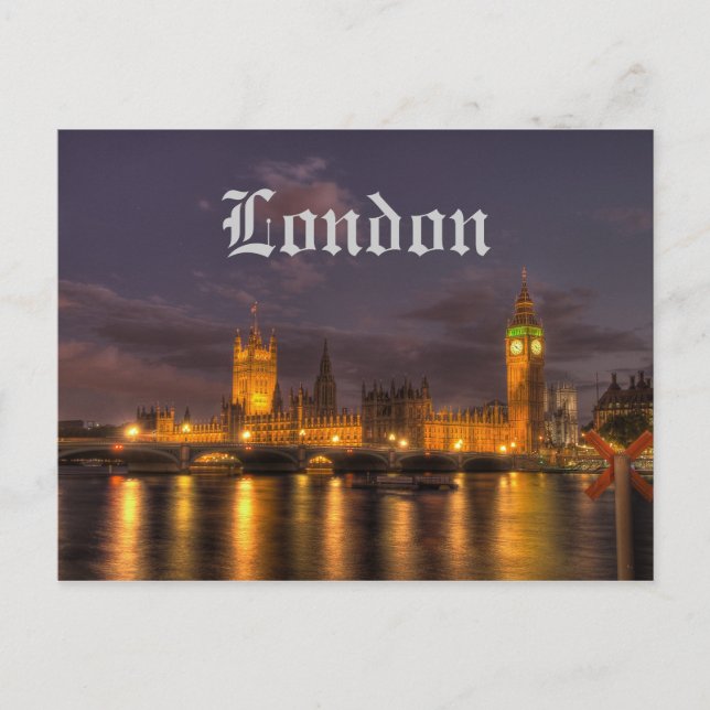 Das britische Parlament in London Postcard Postkarte (Vorderseite)